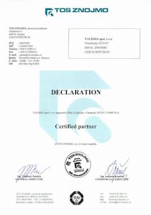 TOS Znojmo Certified Partner